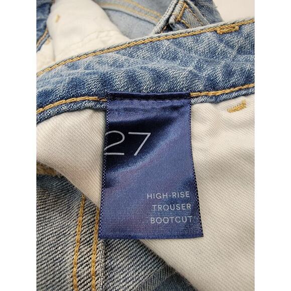 Pilcro Bootcut Jeans Womens 27 High Rise Trouser Button Fly 90s Y2K - Picture 9 of 13